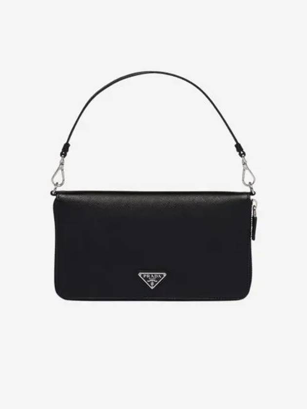 프라다 사피아노 레더 도큐먼트 홀더 블랙 Prada Saffiano Leather Document Holder Black