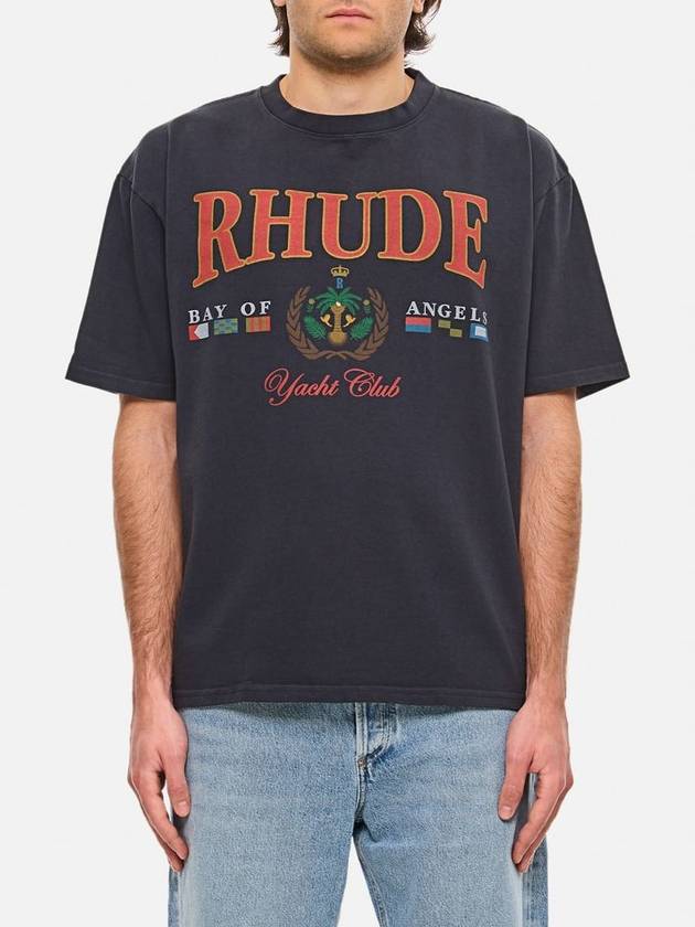 Rhude Black Bay Of Angels Yacht T-shirt