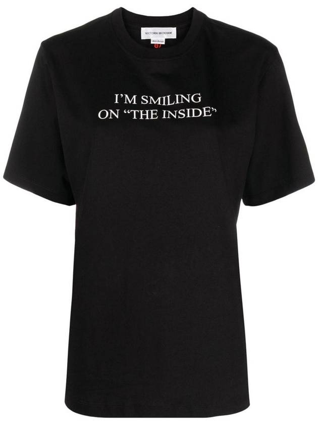 Victoria Beckham Slogan cotton t-shirt