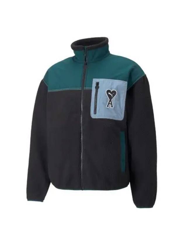 푸마 x 아미 쉐르파 자켓 푸마 블랙 Puma x AMI Sherpa Jacket Puma Black