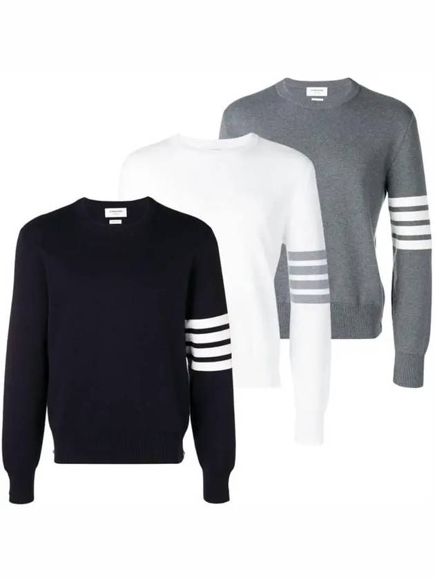 25SS 톰브라운 남성 사선 완장 스트라이프 밀라노스티치 니트 MKA202A 00219