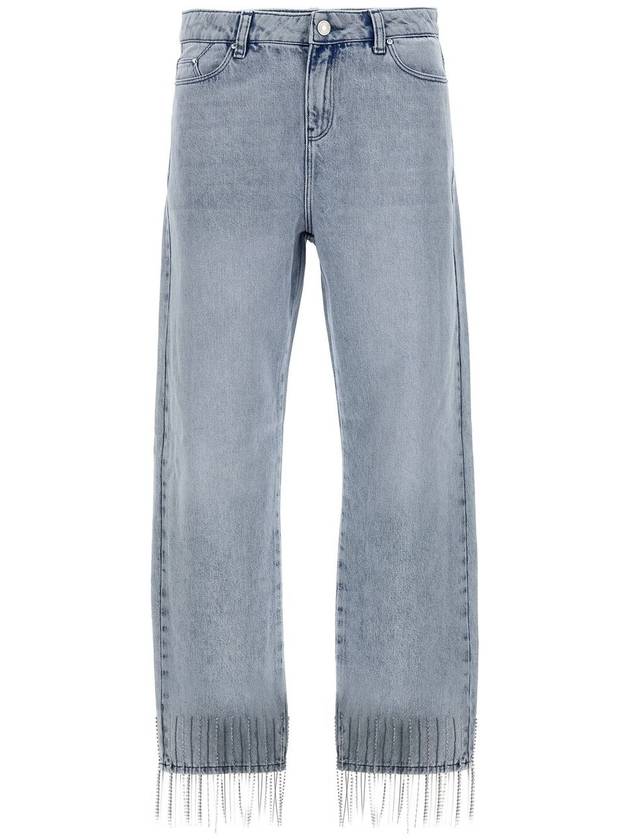 Karl Lagerfeld - Rhinestone Fringed Jeans