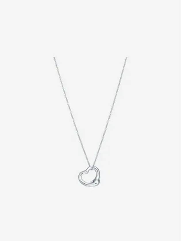 티파니 앤 코 엘사 퍼레티 오픈 하트 펜던트 16mm 실버 Tiffany & Co. Elsa Peretti Open Heart Pendant 16mm Silver