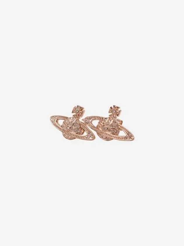 W 비비안 웨스트우드 미니 바스 릴리프 이어링 핑크 골드 W Vivienne Westwood Mini Bas Relief Earrings Pink Gold