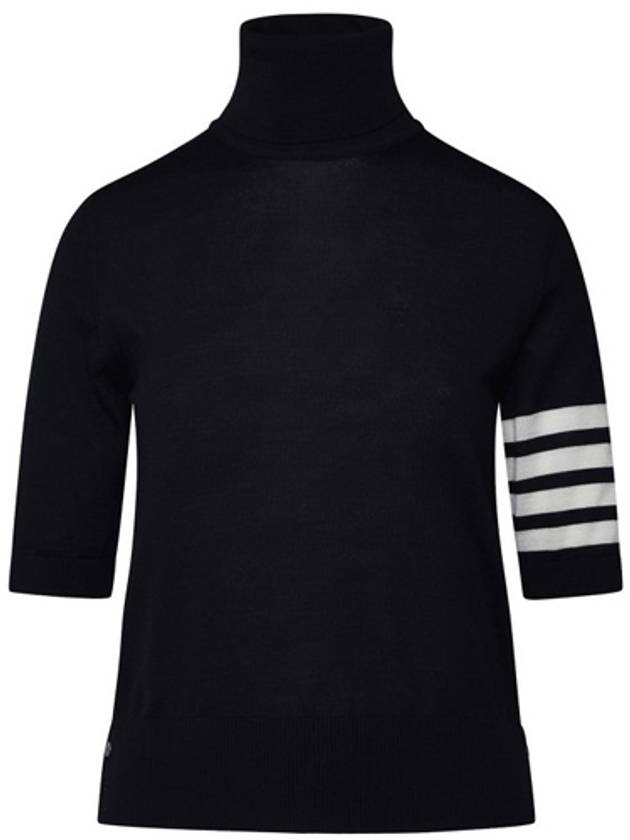 톰브라운 메리노 울 터틀넥 니트 라이트 네이비 여성 니트 FKA434A Y1014 415 TEO