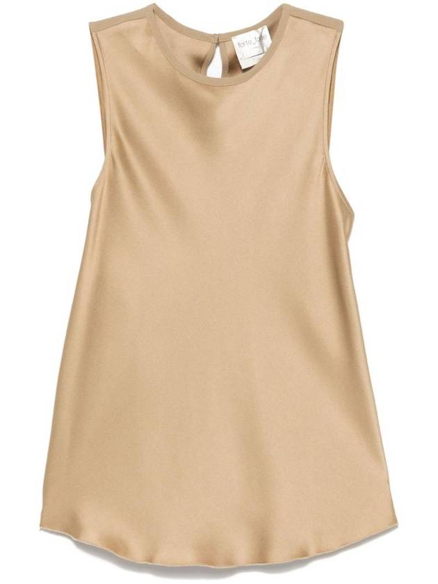 포르테포르테 여성 SATIN SLEEVELESS 탑 13569MYTOP3088