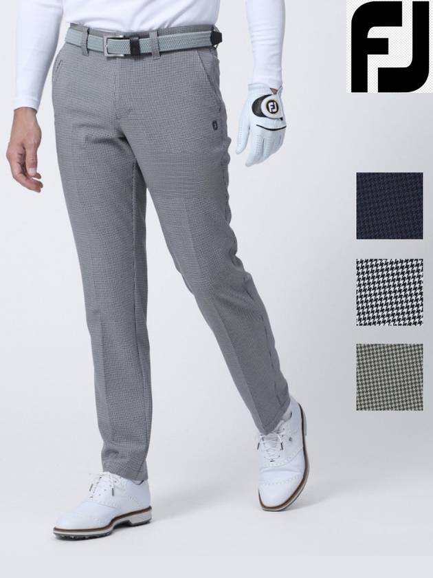 23FW 풋조이 겨울골프웨어 남자 기모바지 하운드 체크