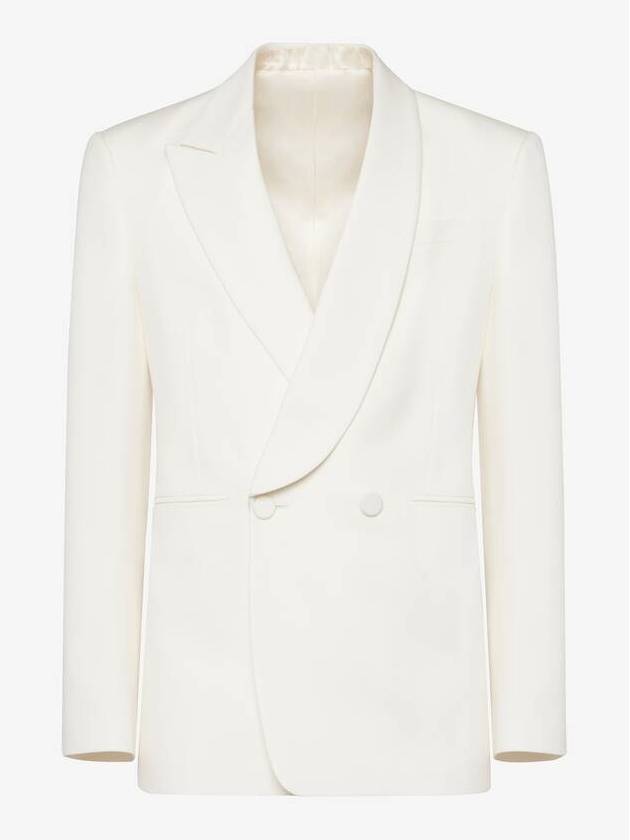 알렉산더 맥퀸 하프 숄 칼라 더블 브레스티드 재킷 794244QUAAG9016