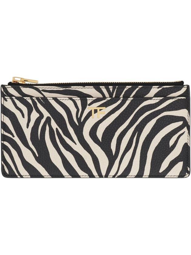 Tom Ford Zebra 프린트 지퍼 카드 홀더