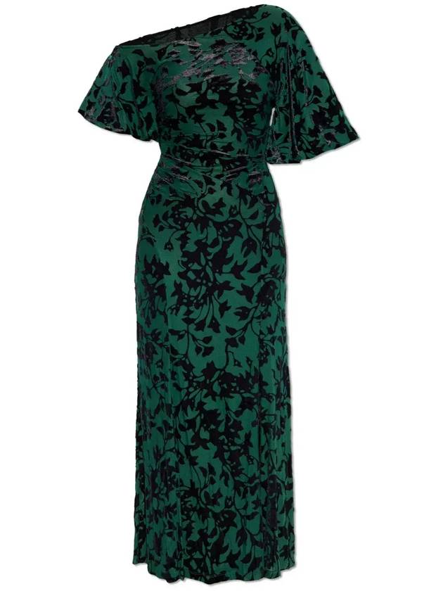 다이앤 폰 푸르스텐버그 올오버 패턴 원숄더 드레스 DVFDS4S0140_OVHGN