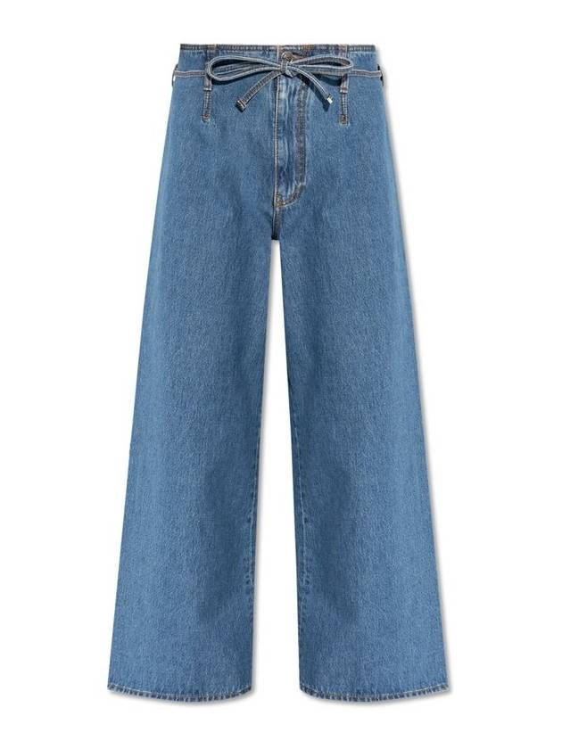 에트로 벨트 디테일 culotte 청바지