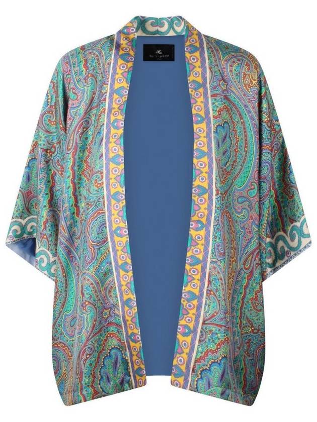 에트로 페이즐리 프린트 새틴 재킷