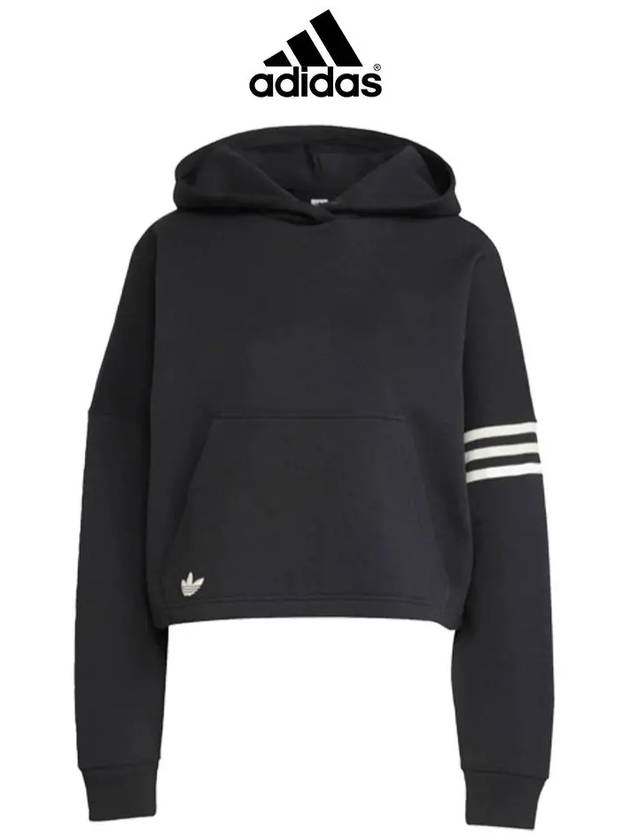 아디다스 후드티 삼선 로고 여성 후디 블랙 ADIDAS 오버핏 운동복