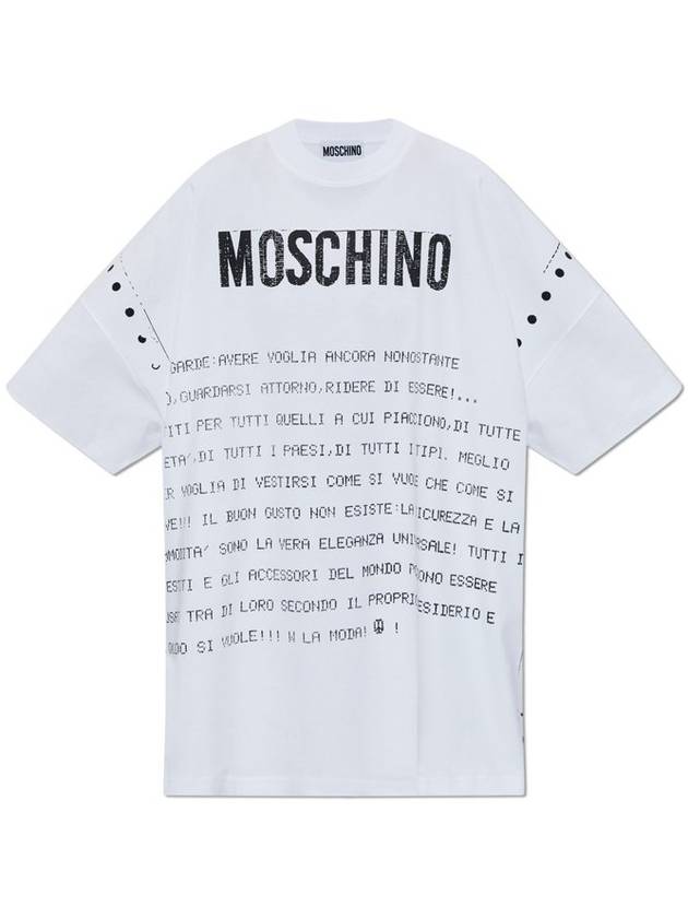 Moschino 로고 프린트 티셔츠 드레스