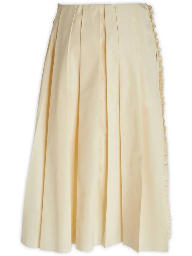 Jil Sander 하이웨이스트 플리츠 미디 스커트 J01MA0101J70097_274