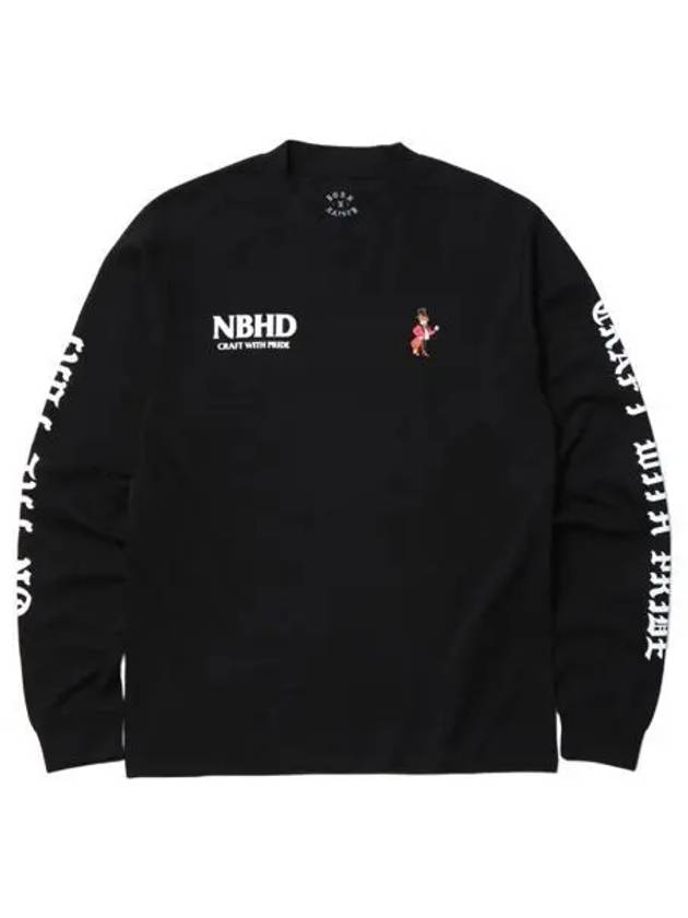 네이버후드 x 본앤레이즈드 티셔츠 롱슬리브 2 블랙 Neighborhood x Born X Raised T Shirt L S 2 Black