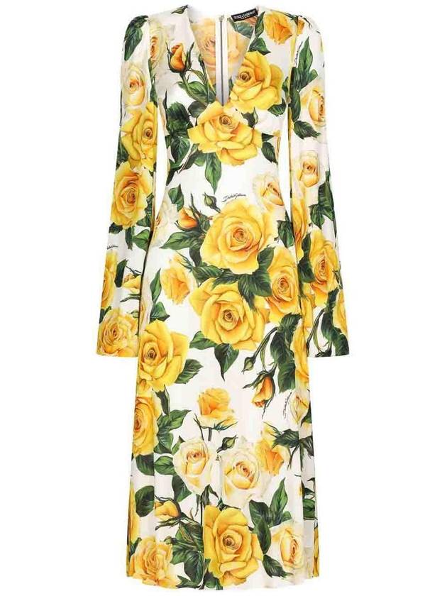Dolce & Gabbana Flowering Midi Dress