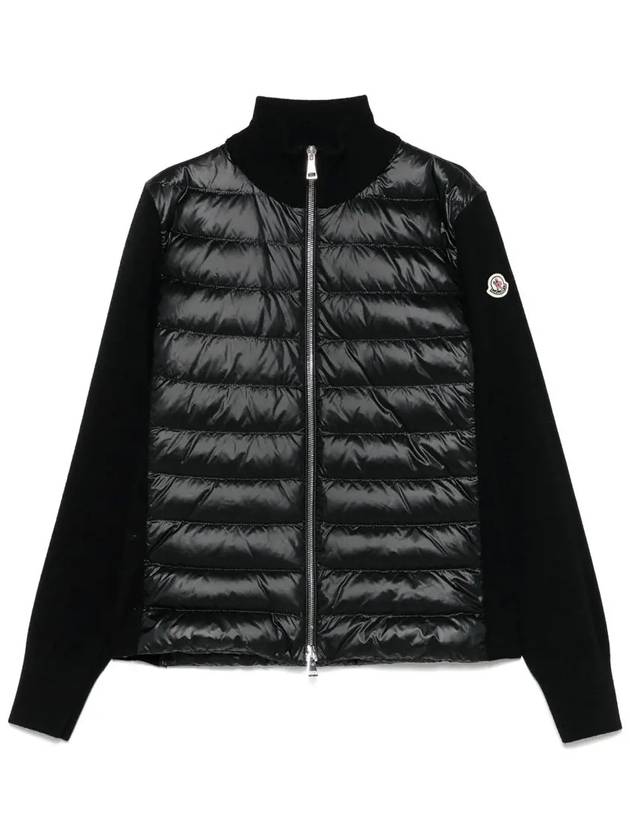 몽클레르 25SS 9B00025 M 1131 999 패딩 울 하이넥 블랙 집업 가디건