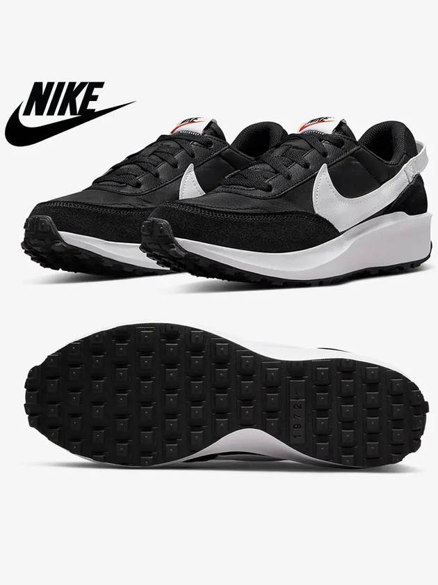 나이키 운동화 여성 와플 데뷔 스니커즈 신발 블랙