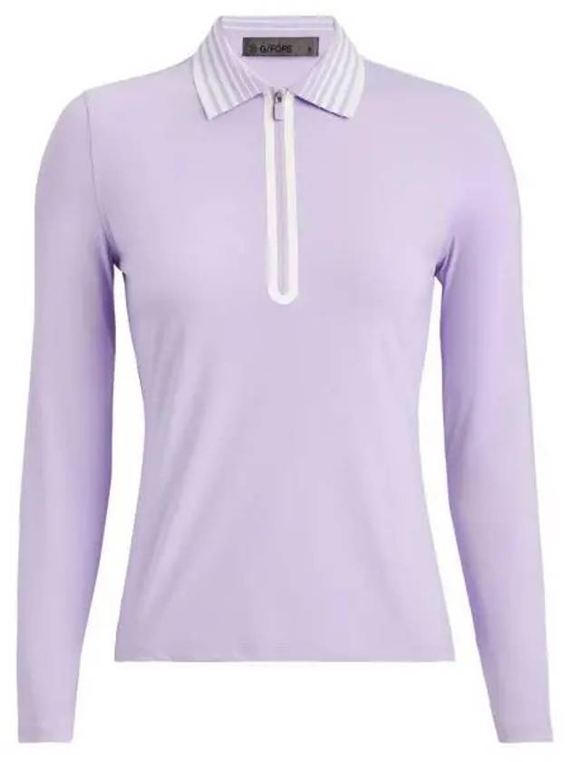 GFORE 지포어 SILKY TECH NYLON QUARTER ZIP POLO GLP000001 AURA 여성 실키 테크 나일론 쿼터 짚 폴로