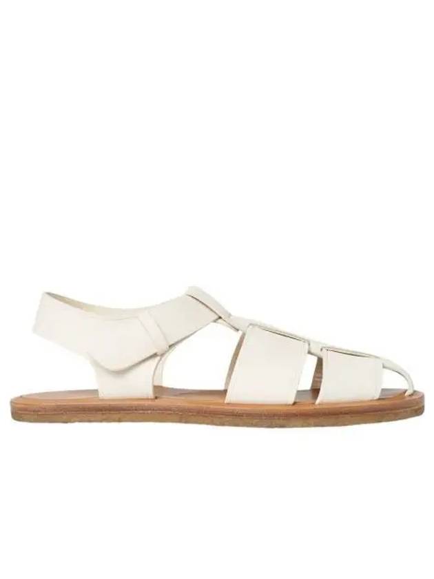 W 더 로우 피셔맨 샌들 스무스 나파 레더 밀크 W The Row Fisherman Sandal in Smooth Nappa Leather Milk