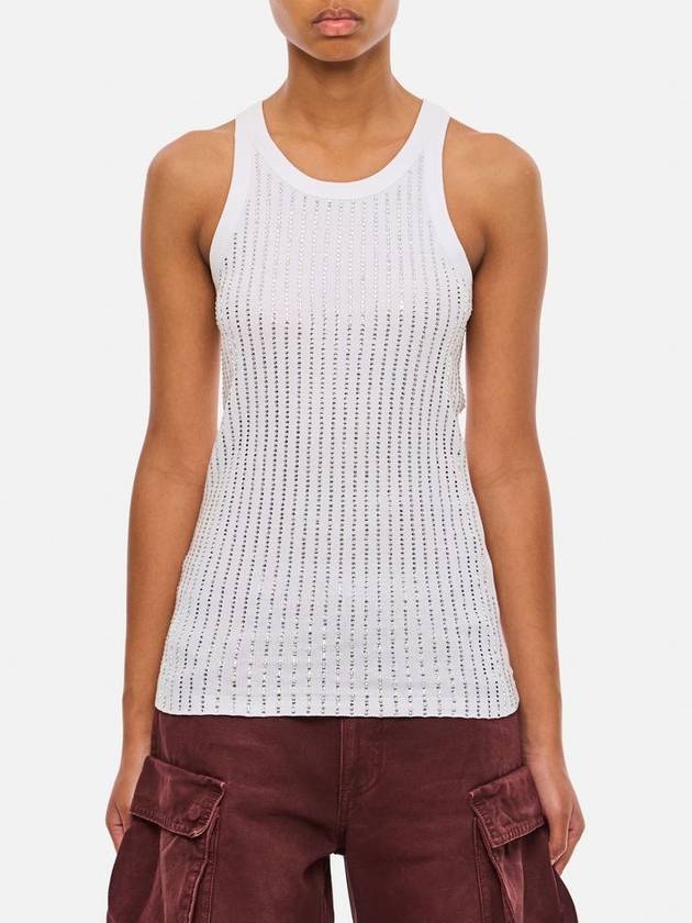 The Attico Strass Tank Top