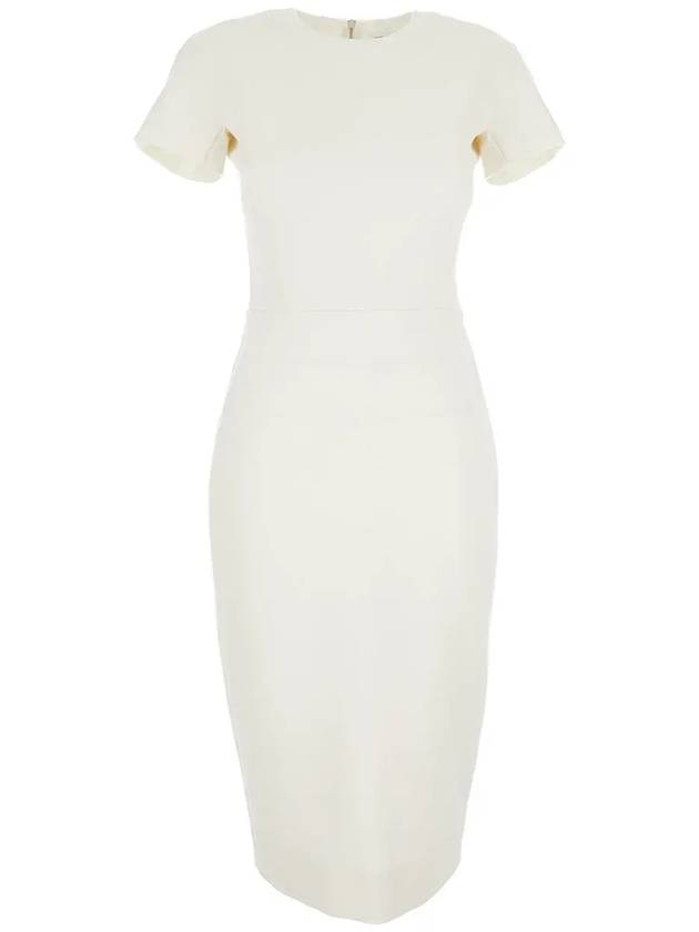 빅토리아 베컴 피티드 티셔츠 드레스 1124WDR005232A_IVORY