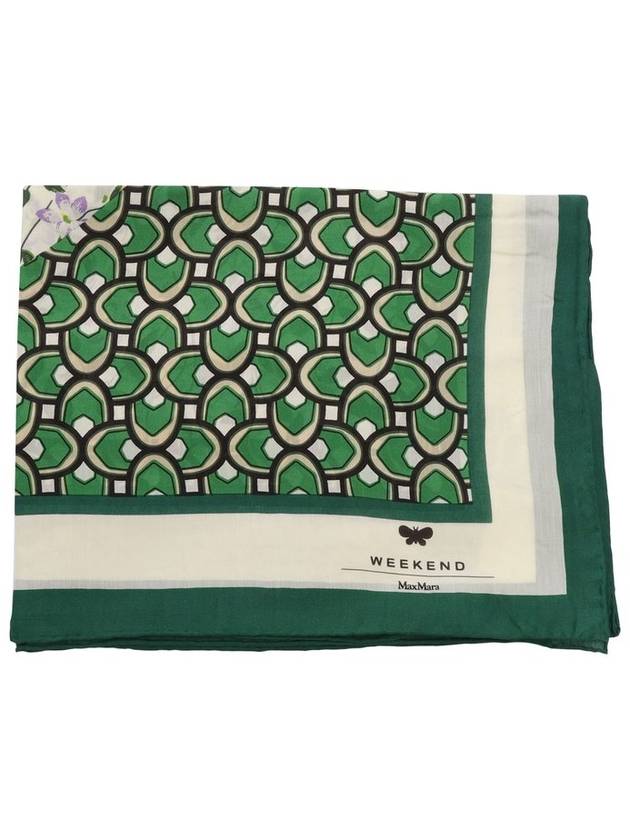 위켄드 맥스 마라 프린트 스퀘어 숄