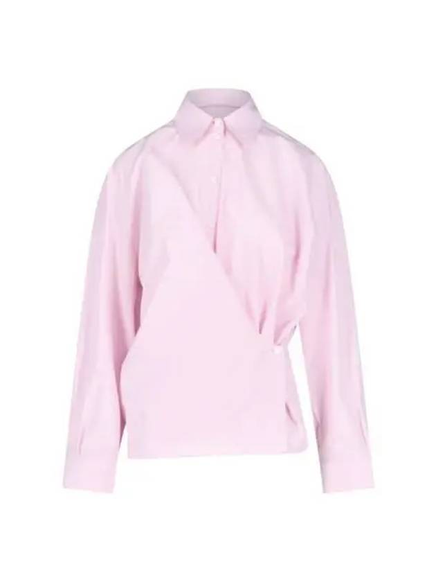 W 르메르 스트레이트 칼라 트위스트 셔츠 발레리나 W Lemaire Straight Collar Twisted Shirt Ballerina