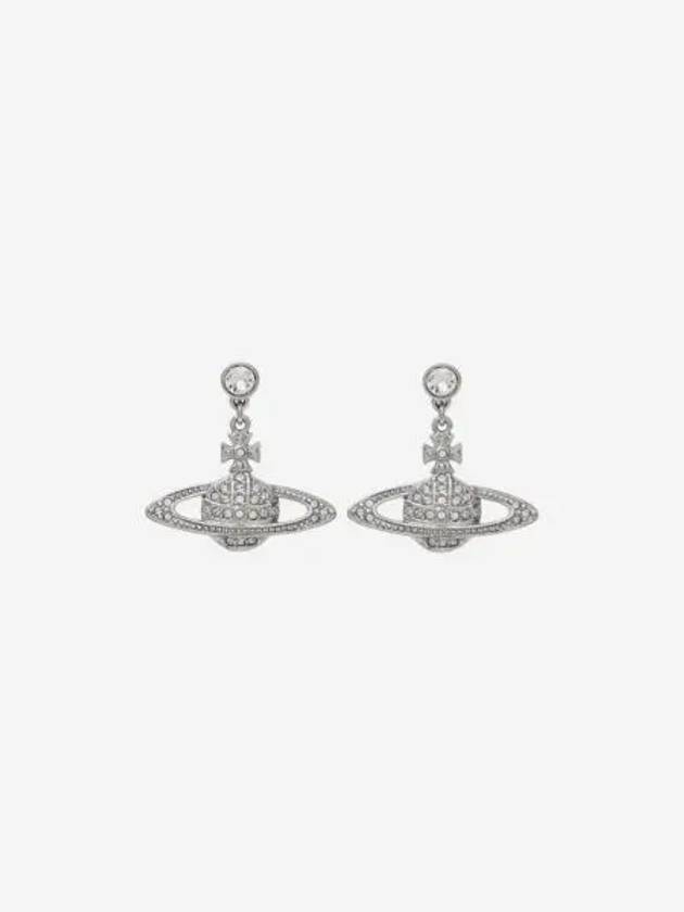 W 비비안 웨스트우드 미니 바스 릴리프 드롭 이어링 실버 W Vivienne Westwood Mini Bas Relief Drop Earrings Silver