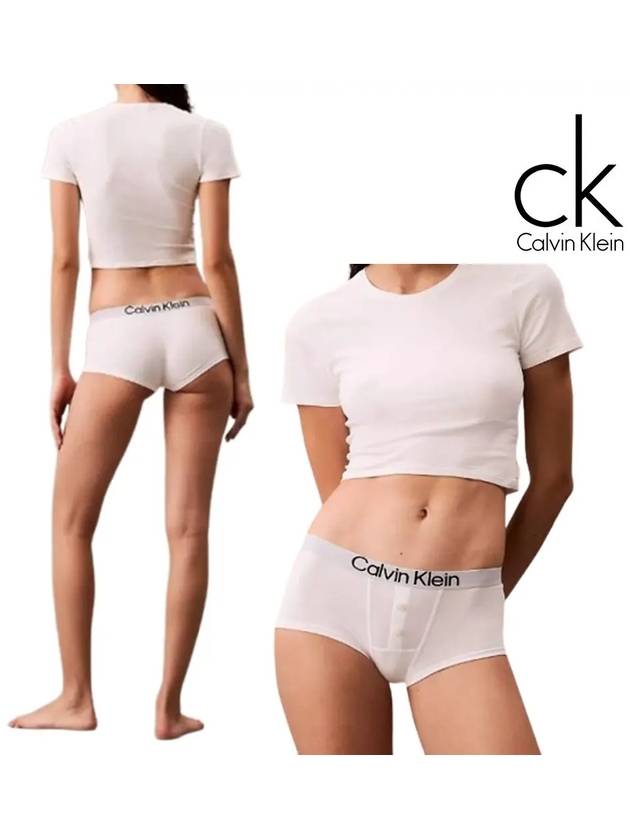 캘빈클라인 언더웨어 여성 맥시멈 바디샷 팬티 화이트