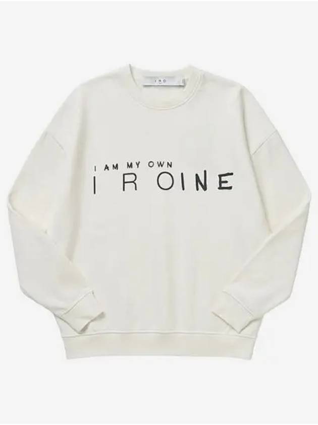 W 이로 툴리 라운드넥 로고 스웨트셔츠 화이트 W Iro Tulli Round Neck Logo Sweatshirt White