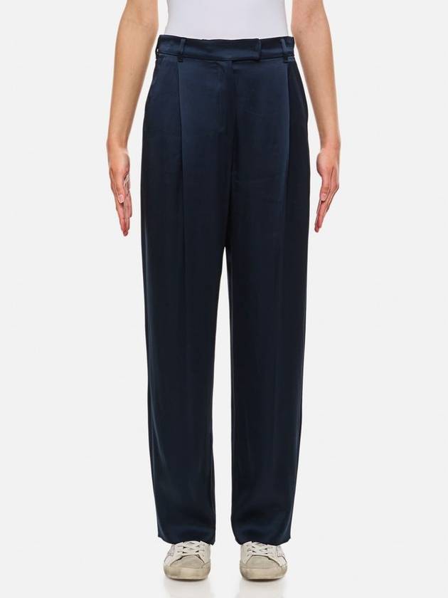 S Max Mara Amleto Satin Straight Pants
