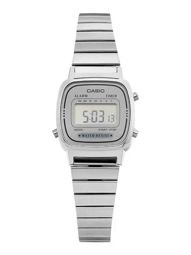 카시오 CASIO LA670WA 7DF 디지털 스퀘어 빈티지 레트로 여성 메탈시계