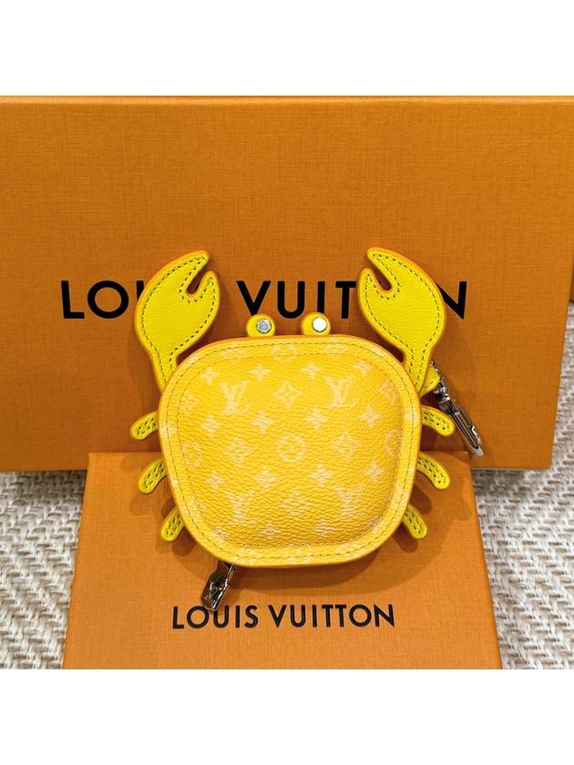 루이비통 LV 크랩 백 참 키링 옐로우