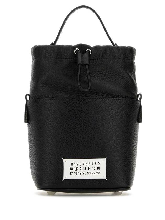 메종마르지엘라 블랙 가죽 미니 5AC 버킷 백 S61WG0035P7245 HA200