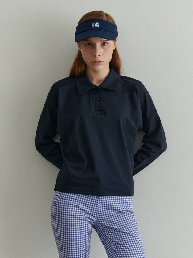 티앤드골프 가을 여성 골프 시그니처 카라 티셔츠 골프웨어 테니스웨어