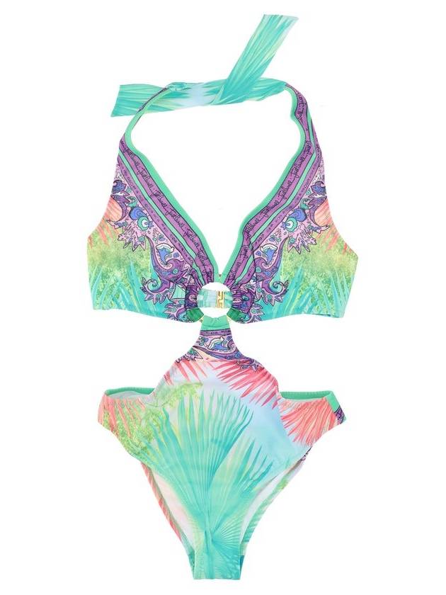 저스트 카발리 여성 그래픽 프린트 원피스 수영복