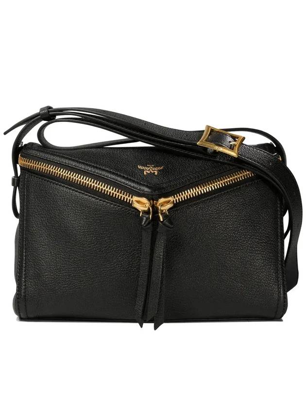 MCM 디아만트 3D 지퍼 크로스바디 백 MWSEAAK02_BLACK