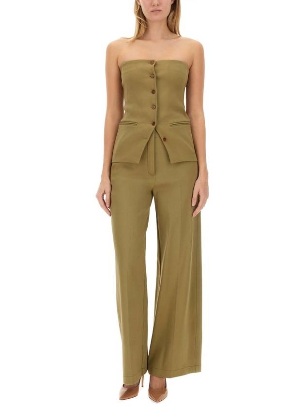 알리시 하이웨이스트 와이드 레그 팬츠 Alysi High Waisted Wide Leg Trousers