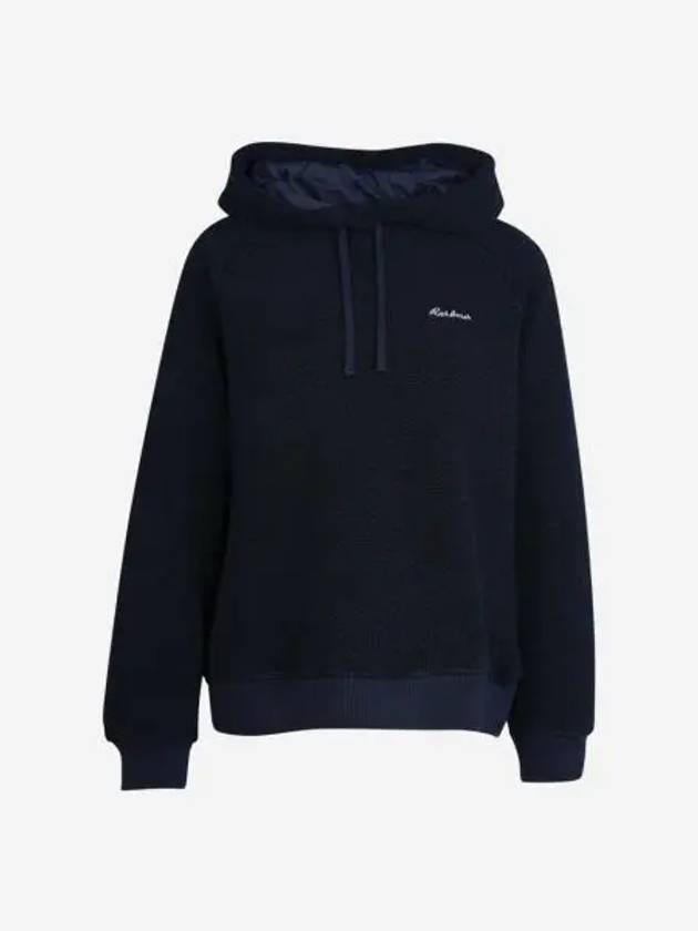W 바버 오터번 플리스 후드 네이비 W Barbour Otterburn Fleece Hoodie Navy