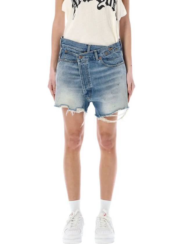 R13 크로스오버 오버사이즈 쇼츠 R13W6055D111D_TURNER BLU