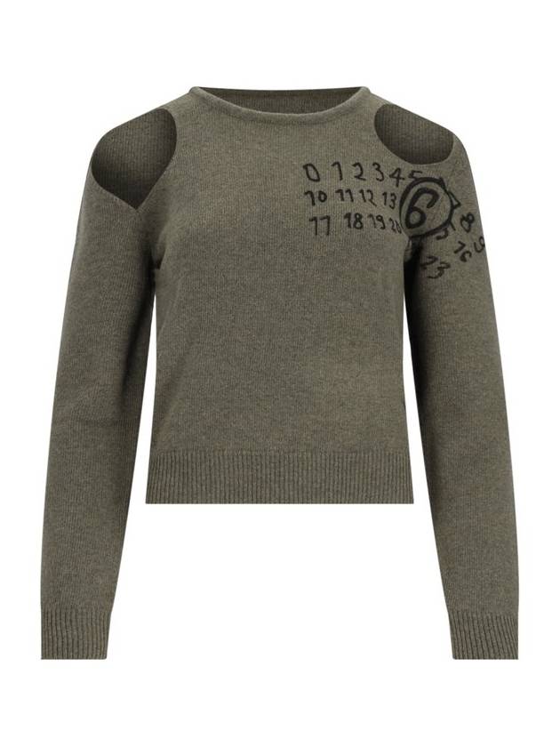 MM6 메종 마르지엘라 크루넥 컷아웃 점퍼