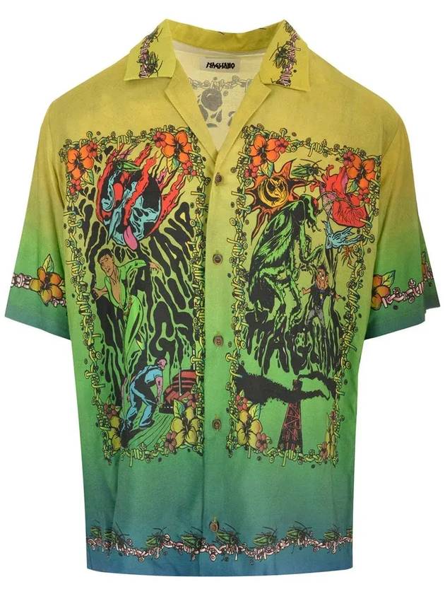 마글리아노 그래픽 프린트 반팔 셔츠 S28018034_09