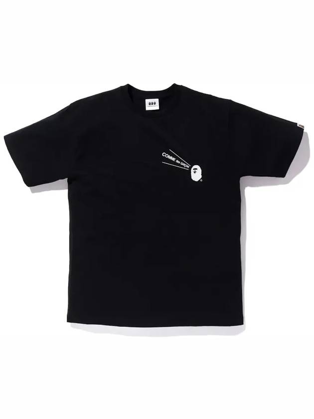 베이프  꼼데가르송 오사카 티 블랙