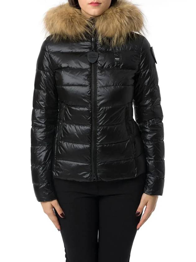 블라우어 지퍼업 퀼팅 후드 재킷 24WBLDC03038006950_999RD