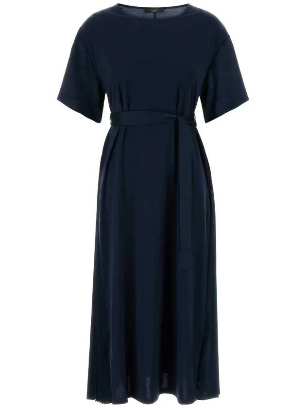 위켄드 맥스 마라 조던 크루넥 벨티드 드레스 2425626021600_004