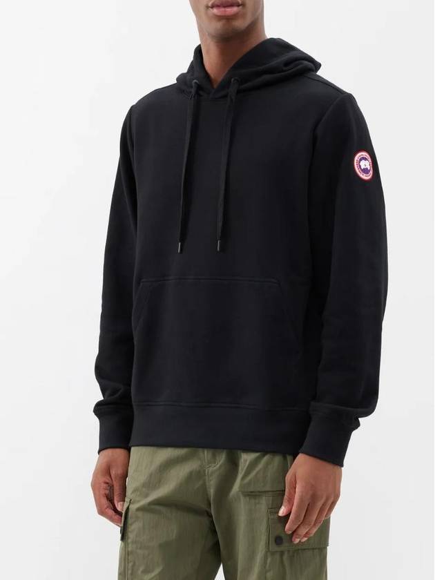 캐나다구스 남성 Huron organic cotton jersey hoodie Black