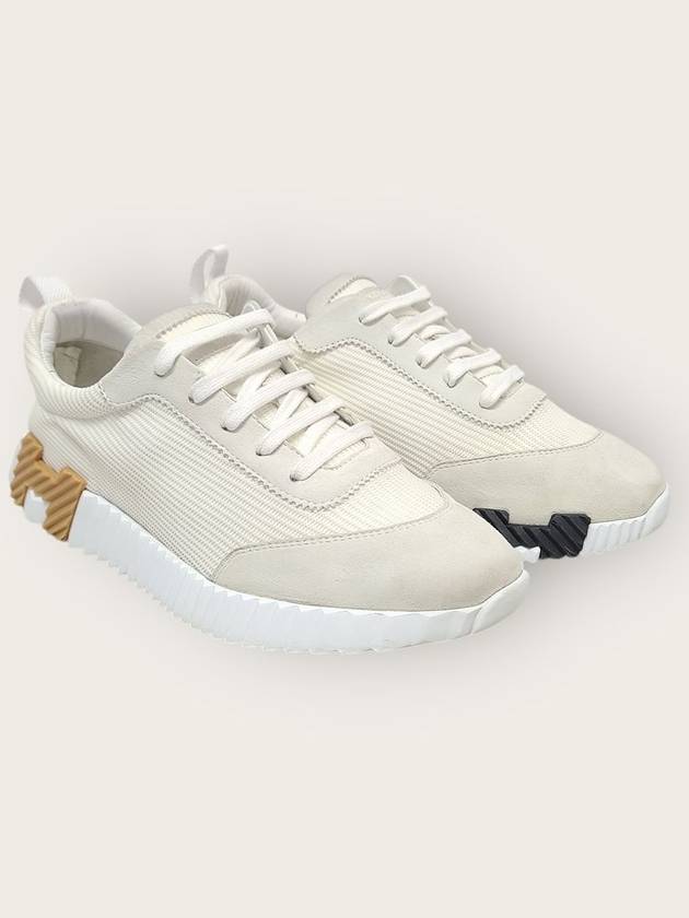 에르메스 화이트 H 로고 바운싱 스니커즈 39