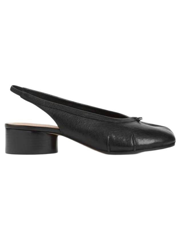 메종마르지엘라 타비 뉴 발레리나 슬링백 힐 블랙